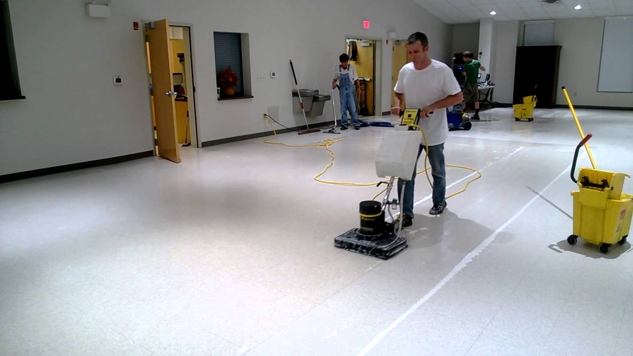 Square Scrubber Floor Stripping